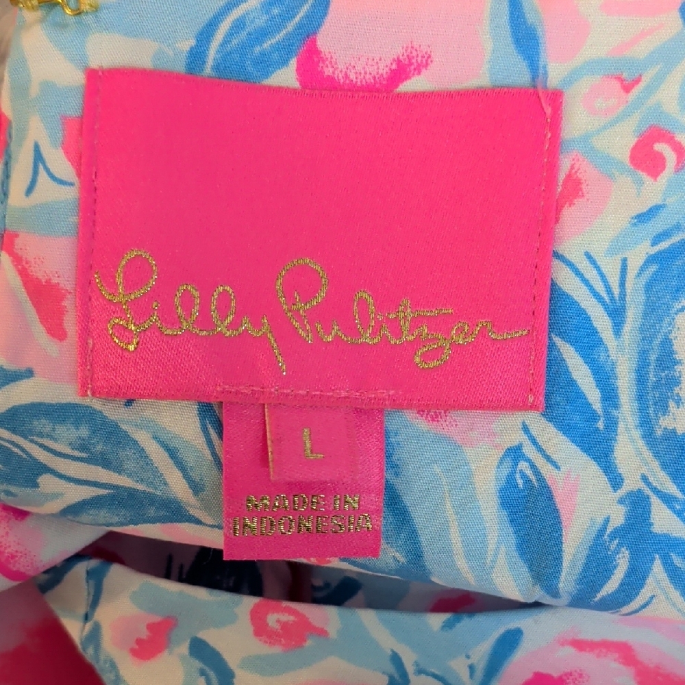 Lilly Pulitzer Trina Dress in Bondi Blue My‎ Little Peony - Picture 6 of 8